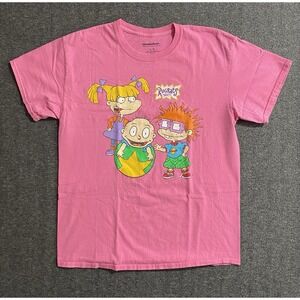 Nickelodeon Rugrats Pink Women's T-Shirt Size L